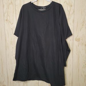 Boohoo Black Slit Arm Sleeve Pullover Sweater 20